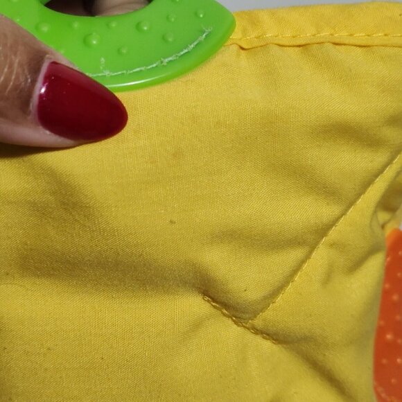 Nuby Teether Plush Monkey Lovey Security Blanket Baby Crinkle Sound FLAW - Picture 7 of 8